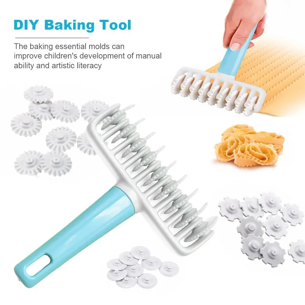 

37 Pieces Set Noodles Cutter Kitchen Tool Noodle Makers DIY Multi Function Roller Dockers Dough Cutter Plastic Mold Noodle Knife
