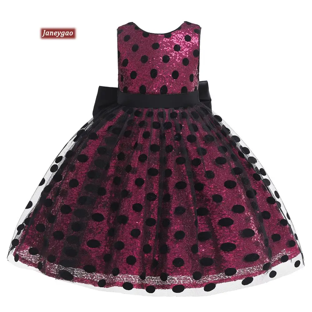 

JaneyGao Flower Girl Dresses For Wedding Party baby princess dress 2019 sequins new explosion children's dr
