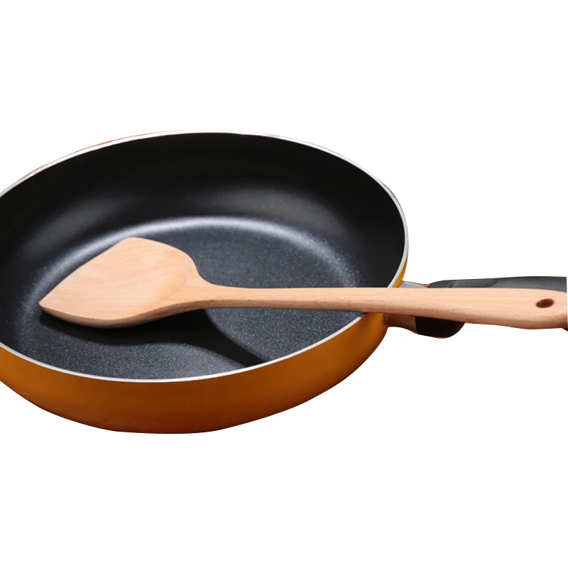 39cm*9cm / 15.3inch Long Handle Natural Beech Wooden Shovel Nonstick