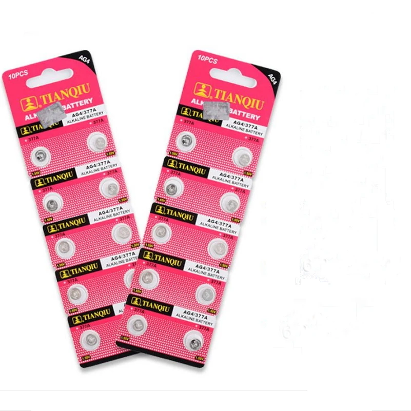 

20 PCS LR626 AG4 sr626sw 377 Battery For Watch 626 Button Cell coin Batteries New Alkaline 1.55V Watch Electronic Battery