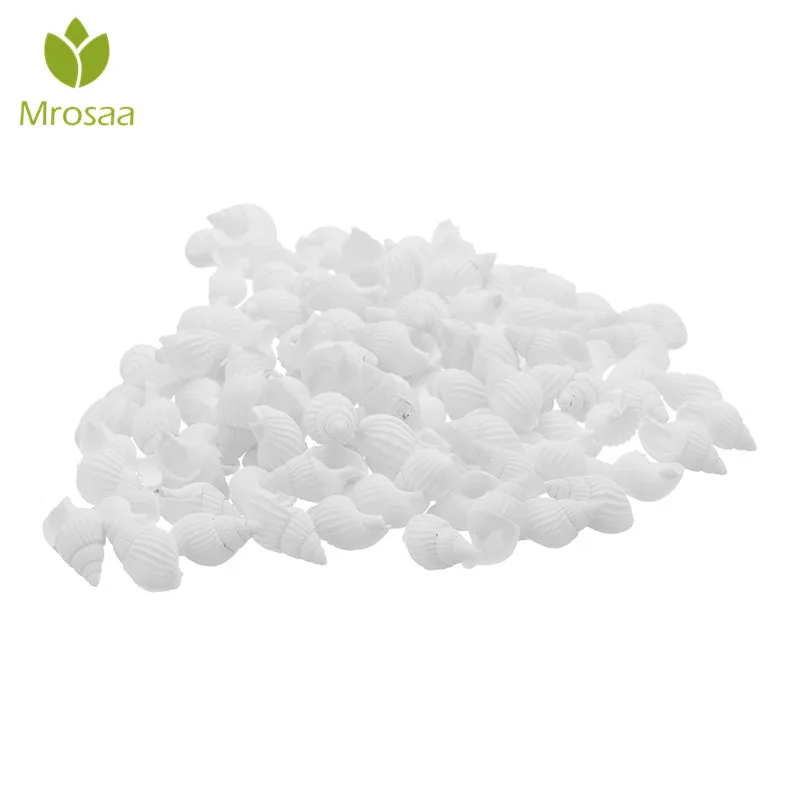 

Mrosaa 100 Pcs Natural Shells Mini Conchs Sea Beach Shell Conch Seashells For DIY Crafts or party Aquarium Home Decor New Hot