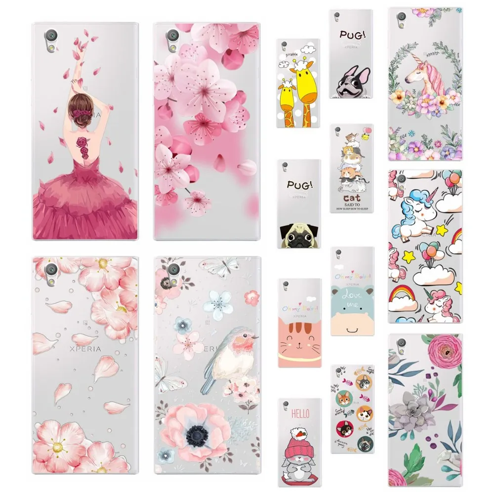 

3D Relief Lace Flowers Case Cover For Sony Xperia L1 XZ1 Compact Cute Cat Phone Shell For Sony XA1 Ultra XA2 Ultra Coque