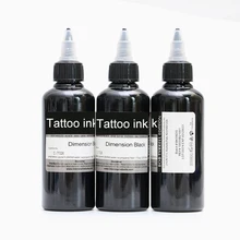 3 шт тату чернила набор постоянный макияж с микроволокном искусство пигмент 100 мл краска для татуажа для брови, подводка, губы всего тела