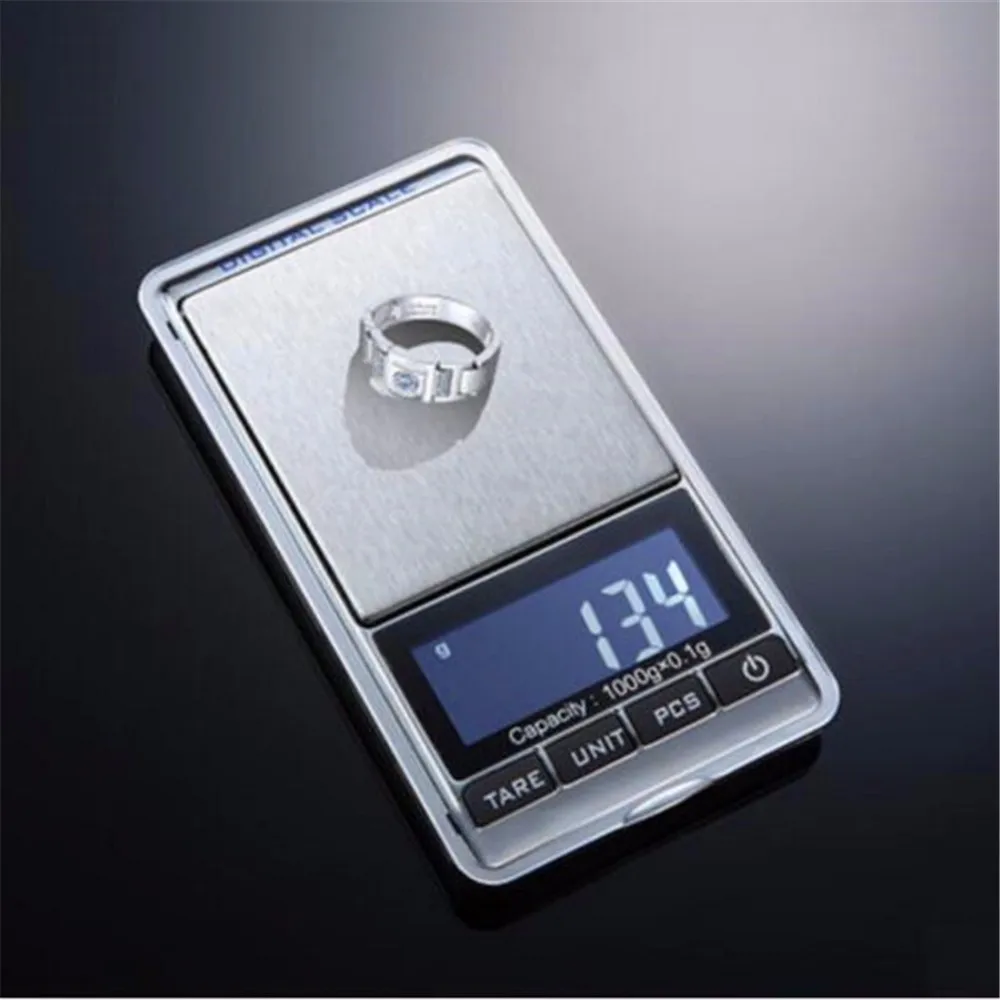 1000*0.1g Mini Digital Scale Pocket Weighing Multifunctional Electronic Jewelry 