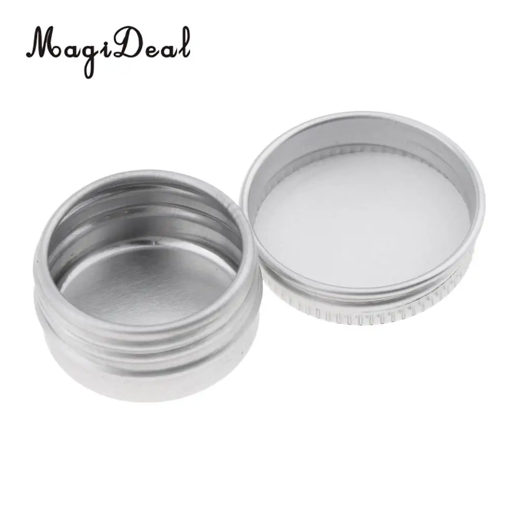 20x Empty Aluminum Tins Cans with Screw Lids Box Container Jar Round Pot 5g for Cream Salves