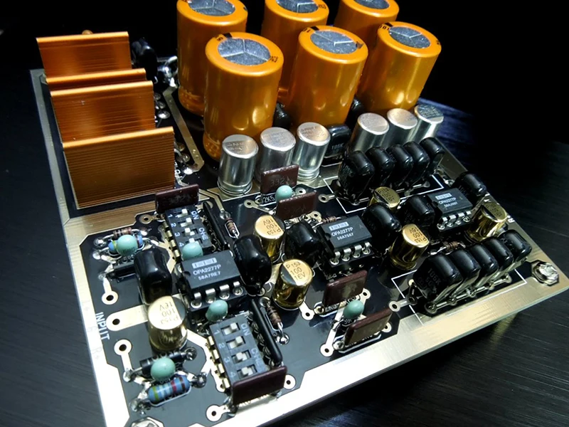 Собранный Hi Fi усилительный усилитель стерео Opa2277 тип монитора Плата усилителя с