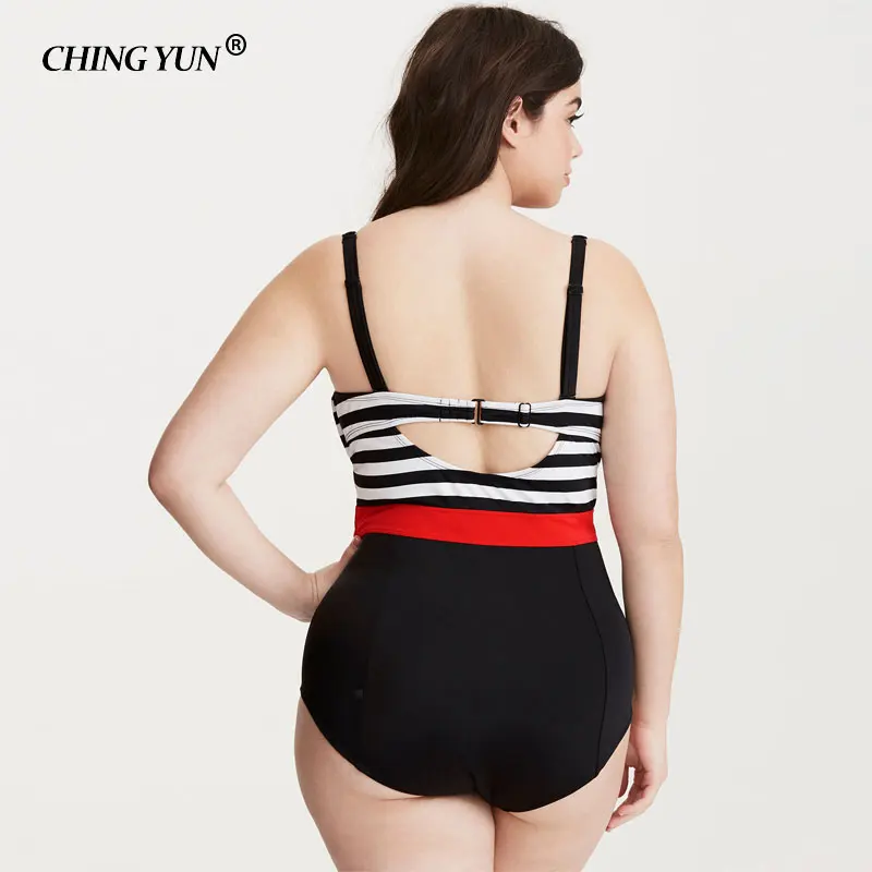 CHING YUN plus size swimwear  women 2018 Summer new style bikini one piece Swimming suit 2018 sexy swimsuit comfortable stretch