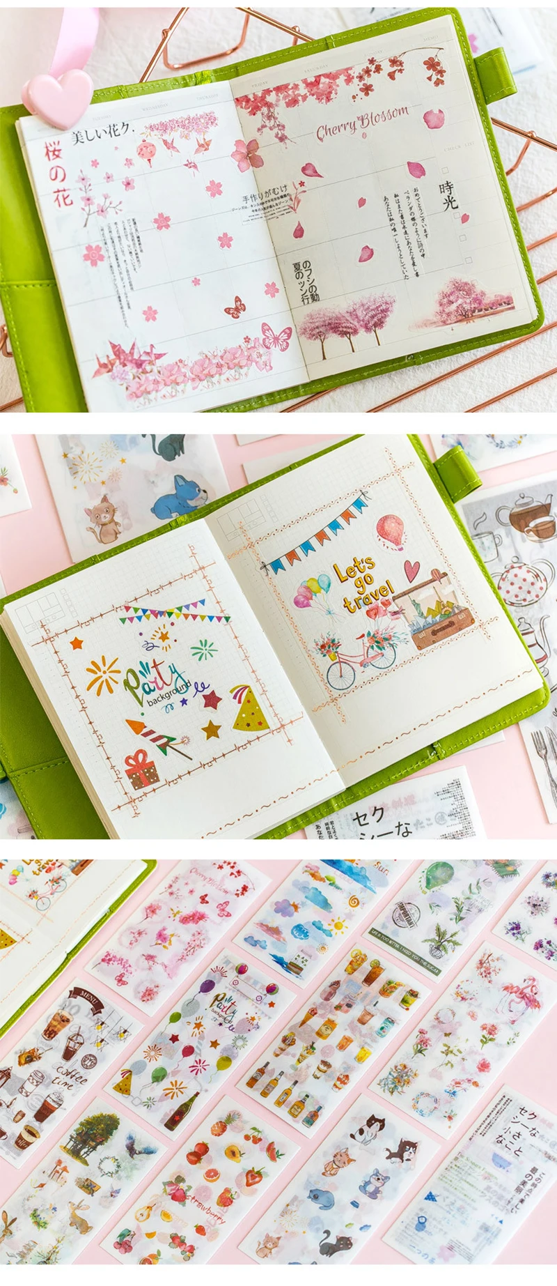 6 шт/лот Yuxian мультфильм акварельные детские бумажные наклейки декоративные наклейки DIY дневник в стиле Скрапбукинг планировщик этикетка наклейка