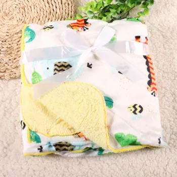 

15styles High Quality Newborn Blanket Baby Soft Blankets Super Soft Sleep Cartoon Blanket Infant Blanket 102*76cm