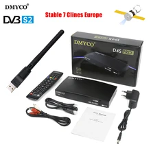 D4S PRO Satellite Receiver DVB S2 HD FTA Satellite TV Receptor D4Spro TV Tuner MPEG 5