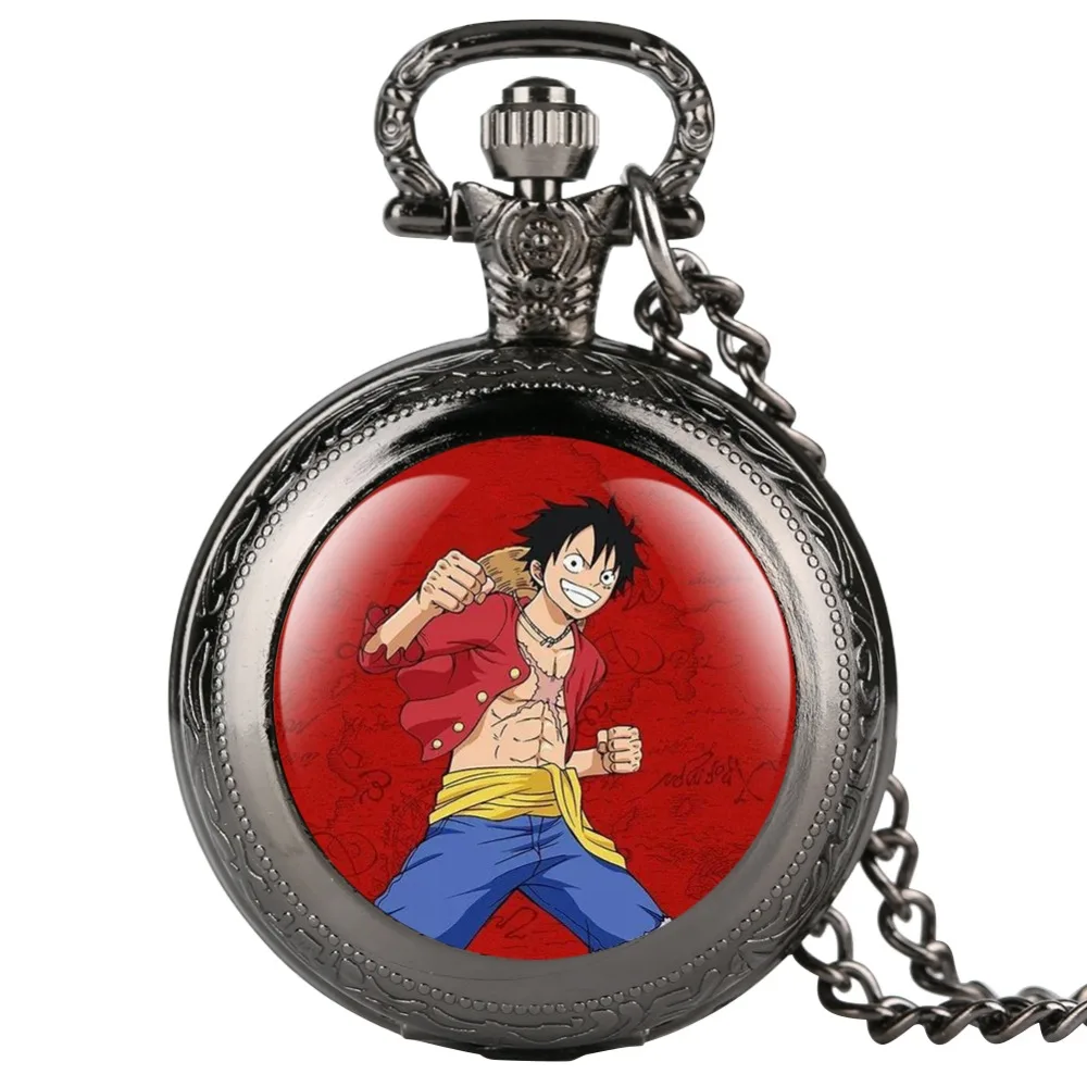 Один кусок Monch D. Luffy кварцевые карманные часы Cool Fob часы Ожерелье Подвеска для женщин мужчин лучшие подарки для Дети Девочка