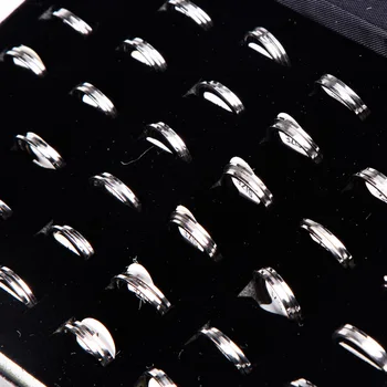 

New product hot 24 PCS three ring rotatable ring personality simple ring couple ring