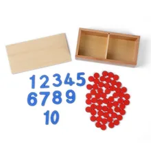 Juguete del bebé de Tarjetas y Contadores Número Matemáticas para La Educación Preescolar Montessori Preescolar Juguetes Para Niños Brinquedos juguetes de Formación