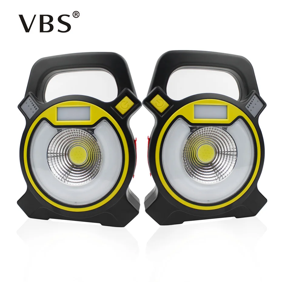 

Portable Led Flood Light Outdoor Spotlight 15W Waterproof IP44 1500lm USB Rechargeable COB LED Work Light For Camping Emergency