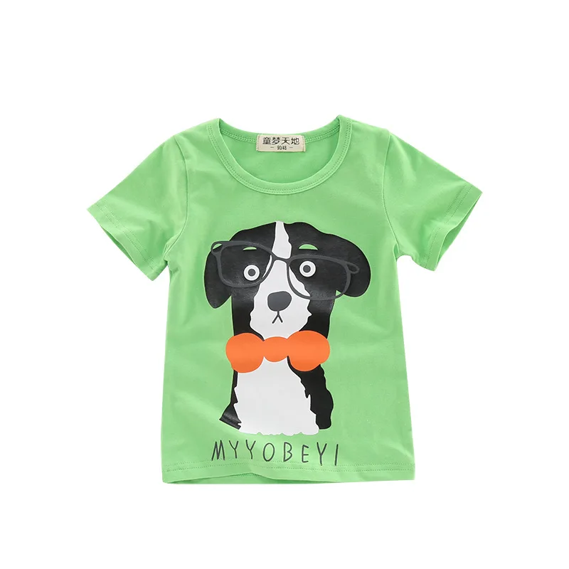 

Children Clothing Summer Kids Cartoon Dog T-shirts Baby Casual Cute Gatti Print Tshirts Boys Girls Short Sleeve Tee Top