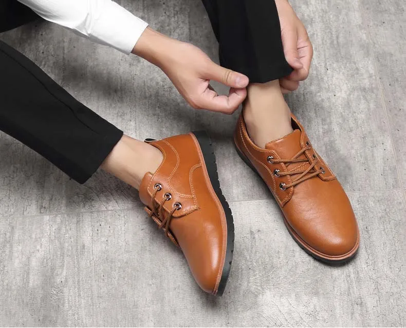 Для мужчин Лоферы кожаные туфли Повседневное модная дизайнерская обувь кроссовки Для мужчин высокое качество дышащая броги для мужчин обувь для вождения