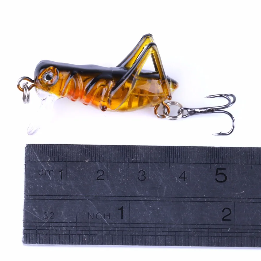 1 шт. 33 мм/3 г насекомые кузнечики рыболовные приманки Летающий воблер приманка жесткая приманка реалистичные искусственные приманки басы рывок приманки для плавания