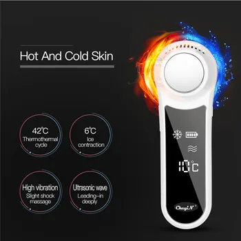

Electric Hot Cold Beauty Device Massager LCD Display Lymphatic Drainage Slimming Lifting Whitening Promote skin cell renewal 45