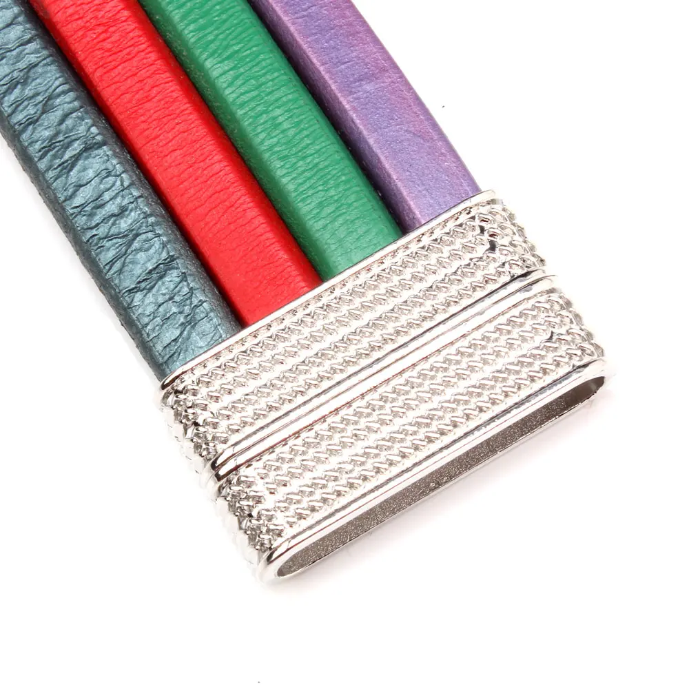 

OlingArt inside dia 40*8mm 1Pcs/lot magnetic Leather clasps Double-sided use Jewelry making DIY cord /bracelet/Belt / Necklace