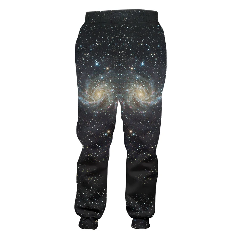 OGKB New Fashion Sweat Pants Joggers Pants 3D Graphic Print Starry Night Sweatpants For Men/women Hip Hop Full Length Trousers