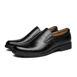 AECBUY Мужские модельные туфли мужские лоферы из натуральной кожи без шнуровки Для мужчин модельные туфли в деловом стиле обувь, мужские
