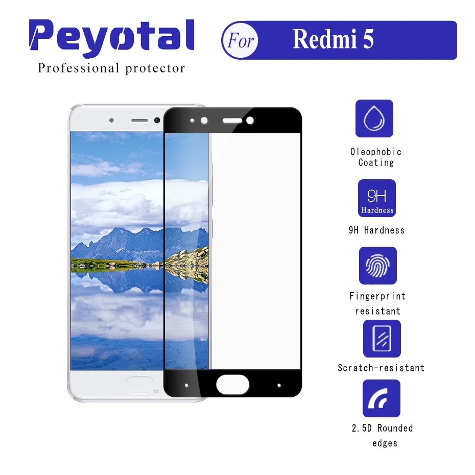 Peyotal 9h 2 5D мм 0 3 экран протектор HD закаленное стекло для Xiaomi RM 5 | Мобильные телефоны