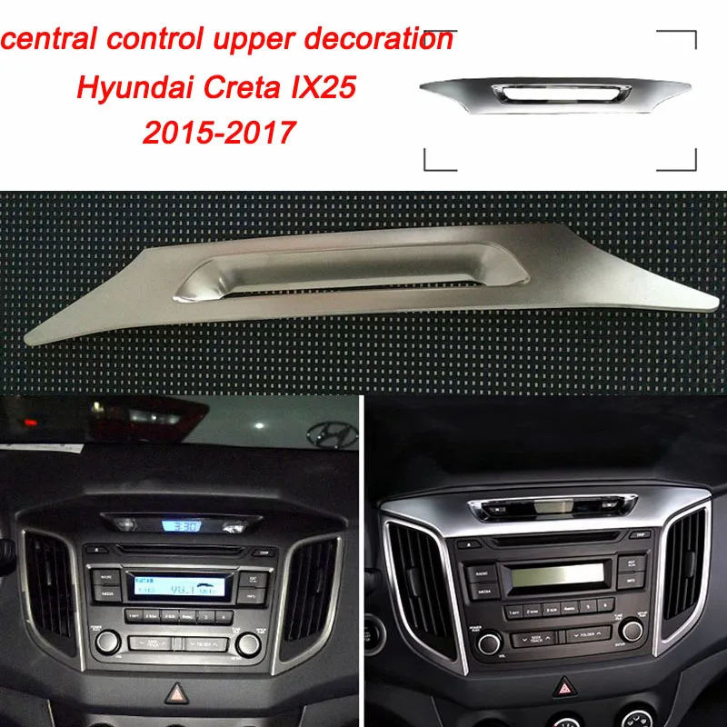 

Matte Style For Hyundai Creta IX25 2015 2016 2017 ABS More Fashion Dashboard Central Middle Control Decoration Cover Trim 1 PCS