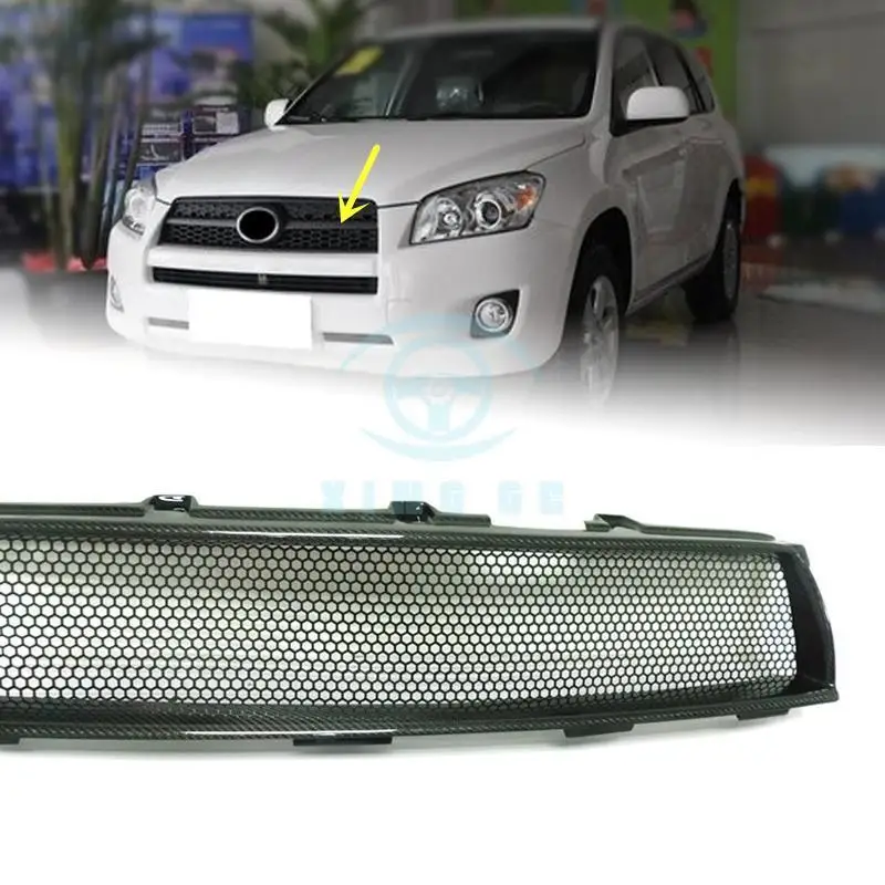 Carbon fiber grid Front Grille modified replace for Toyota