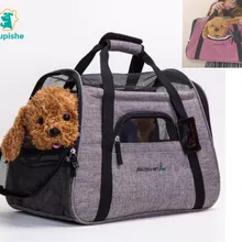 PUPISHE переносная сумка для собак, 6 цветов, переносная сумка на плечо для собак, переноска для собак, складная дышащая сумка