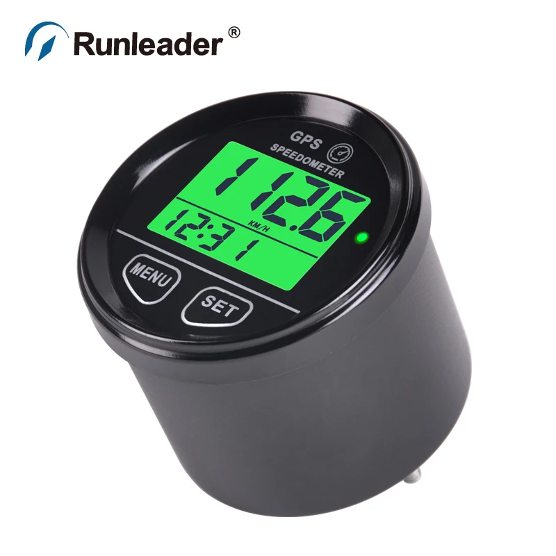

Runleader Waterproof Digital GPS Speed Meter Green Backlight SM001 Speed Counter For ATV UTV Motorcycle Automobile motor vehicle