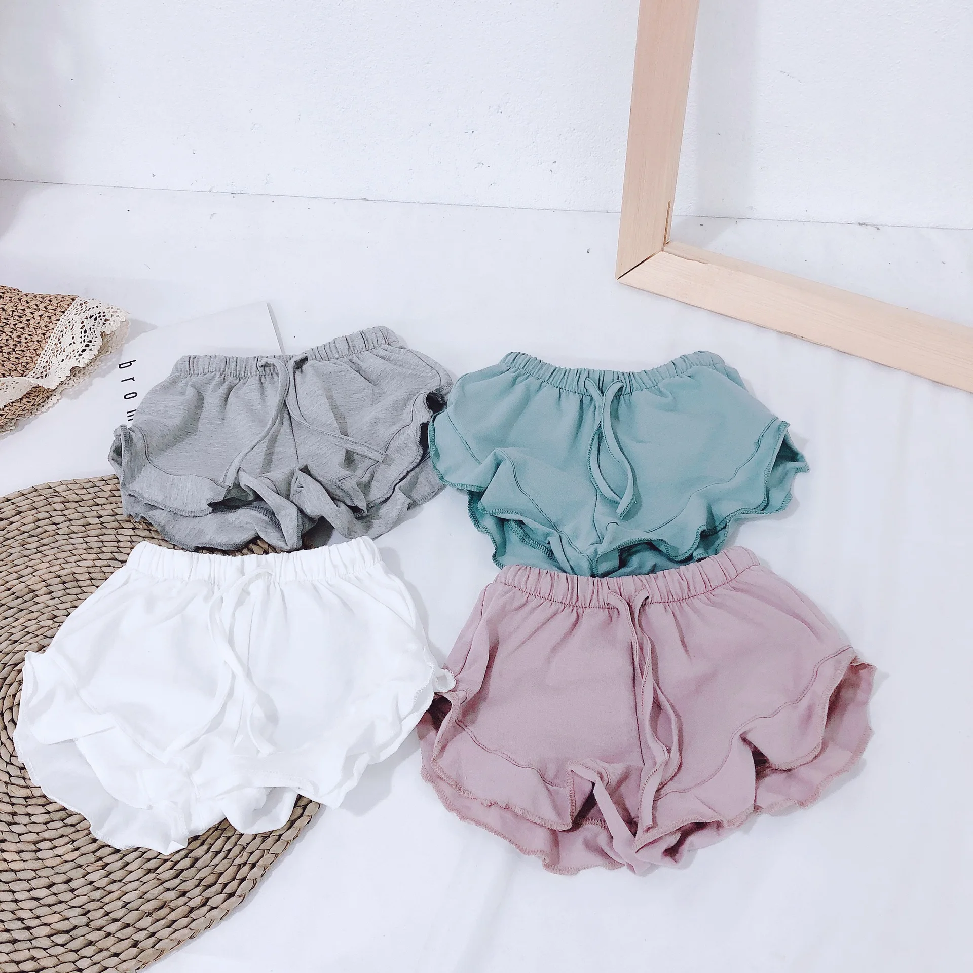 

Girls Summer Shorts Children's Cotton Lotus Shorts Girl Short Pants Kids Baby Girl Clothes China-imported-clothes