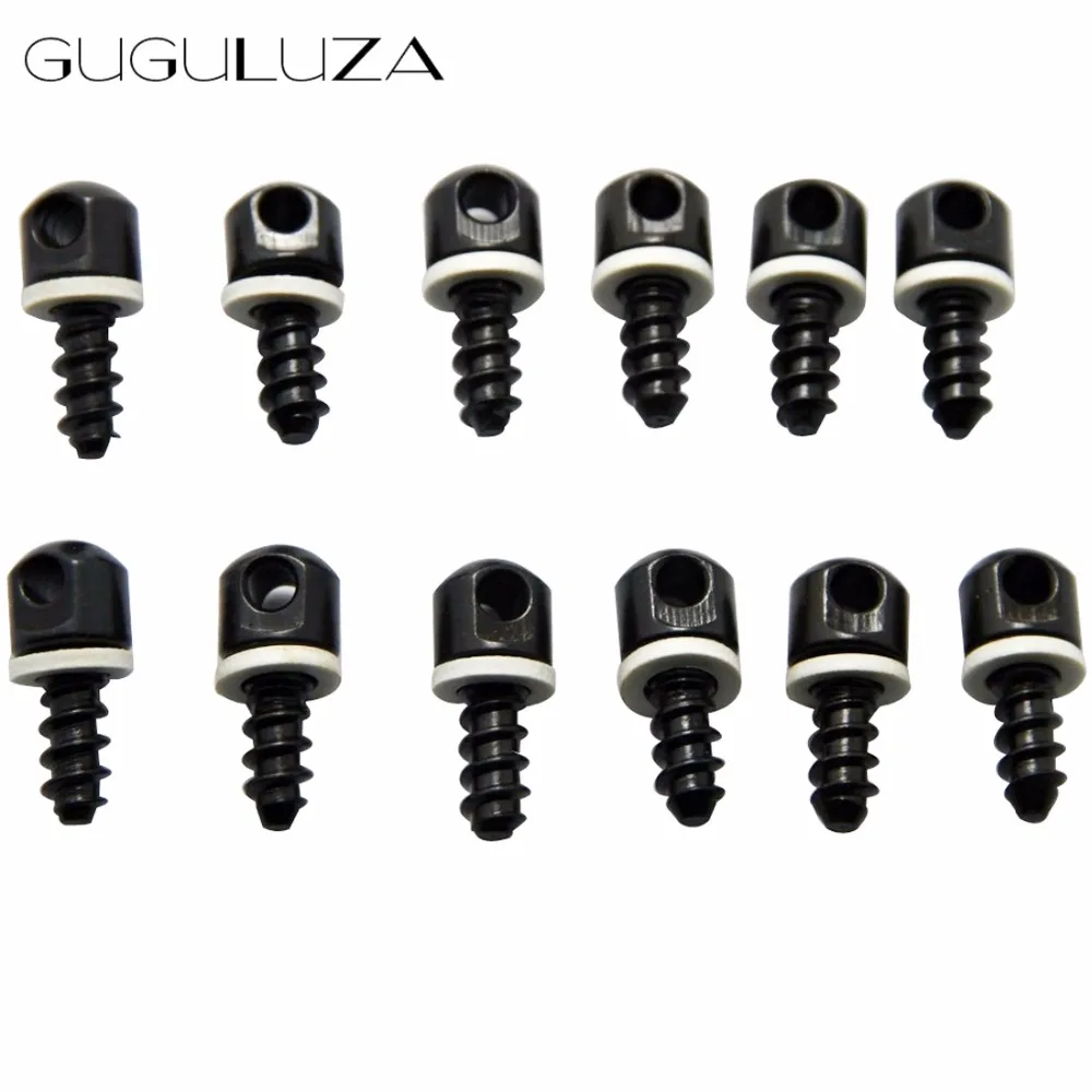 

GUGULUZA Rifle Bipod Sling Swivel Studs Screw 1/2" Wood Screw Base Studs Sling Swivel Mount 12 Pcs