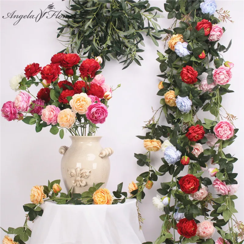 1.8m Artificial Flower Vine Flower Wisteria Diy Wedding Arch Decor For