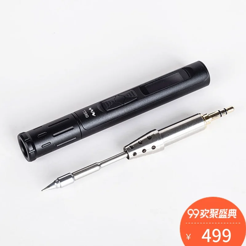 

TS80 Intelligent Soldering Iron 9V2A18WQC3.0 Power Supply USB Mini Soldering Iron OLED Display STM32 Open Source