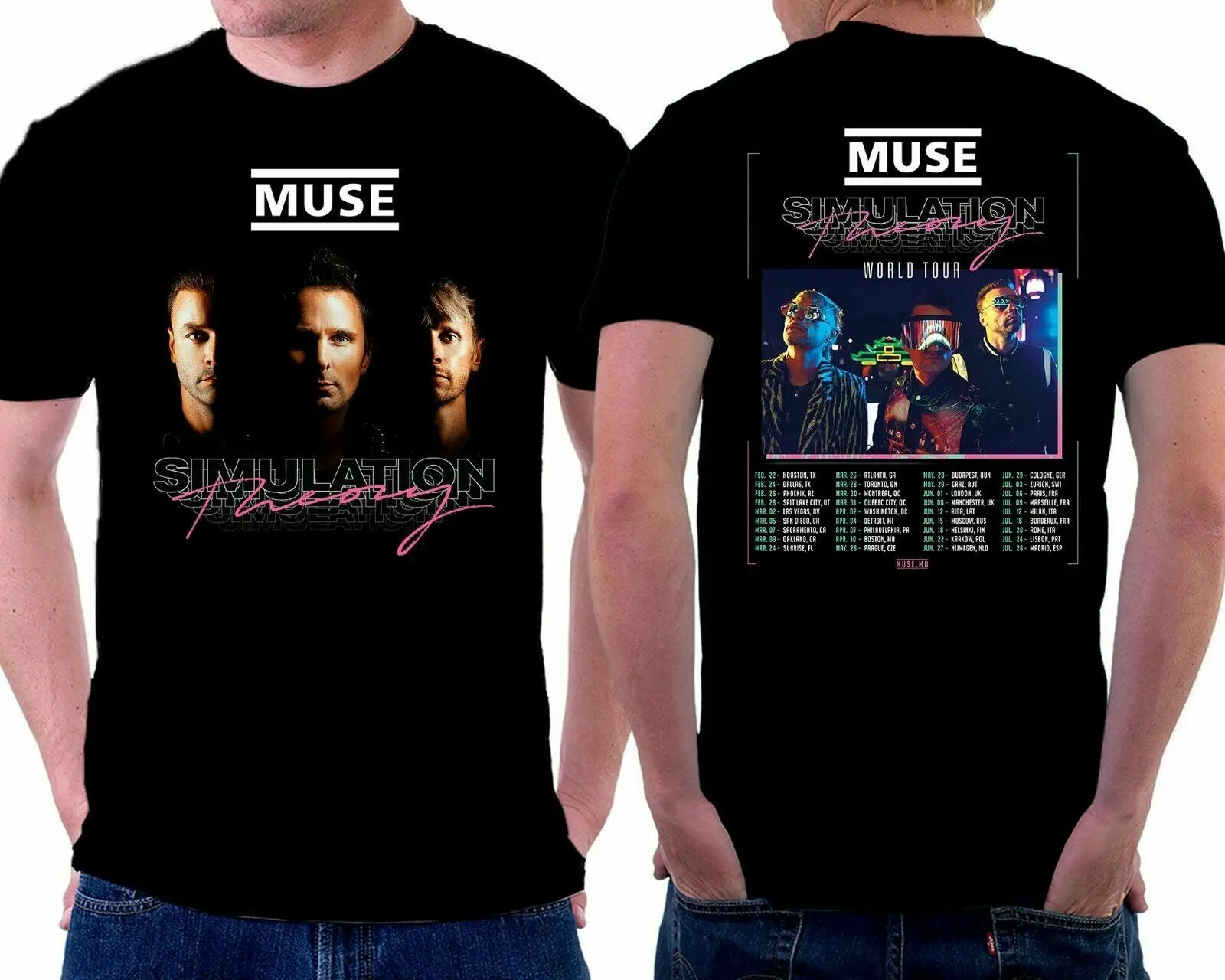 

Limited!!! New Muse Simulation World Tour 2019 T-Shirt Size S-5XL