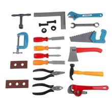 21 шт./компл. столярные ролевые игры образовательный набор моделирование строительный инструмент игрушки, подарки для детей Для мальчиков