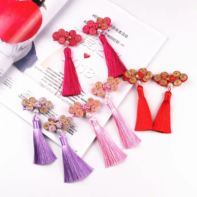 20pcs/lot Ethnic style classic gold thread deduction retro tassel hairpin hair accessories