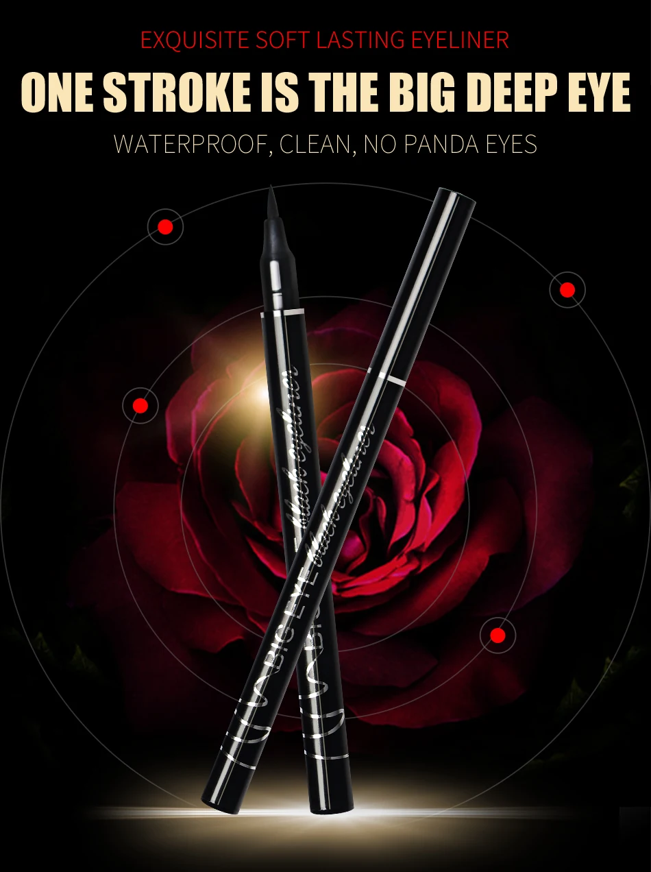 Drxiner подводка для глаз жидкая подводка для глаз гелевая ручка черная красота кошачий стиль 24 часа стойкий водонепроницаемый макияж косметический инструмент