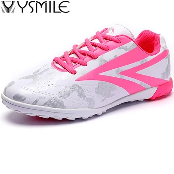 

Leather Cleats Turf Kids Sneakers Girls Soccer Boys Girls Football Shoes Children Sport Shoes Outdoor Trainer Shoes Unisex Child