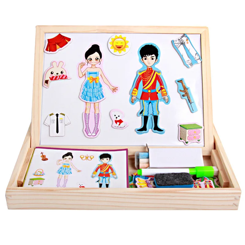 

Wooden Magnetic Puzzle Toys Children 3D Puzzle Figure/Animals/ Vehicle /traffic Drawing Board 15 Styles Learning Wood Toys