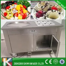 Round 1+6 thailand rolled fried ice cream machine/stir fry ice cream machine