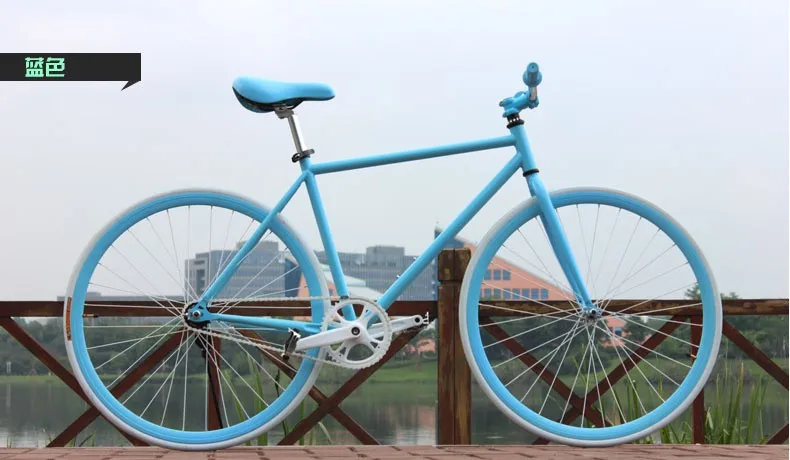 Clearance New X-Front brand Luminous High-carbon steel fixed gear Bike 700C students bicycle down road retro bicicleta 15
