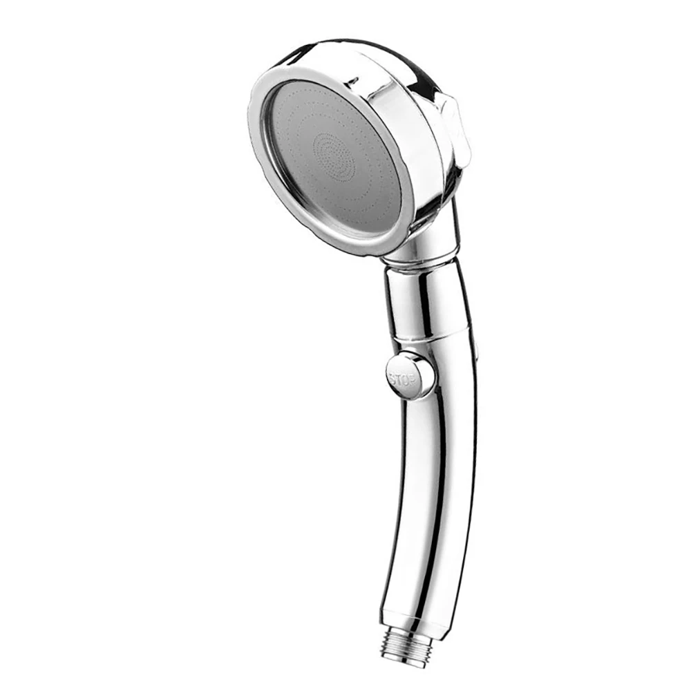 

360 Degrees Rotating Shower Head Adjustable Water Saving Shower Head 3 Mode Shower Water Pressure Shower Head With Stop Button