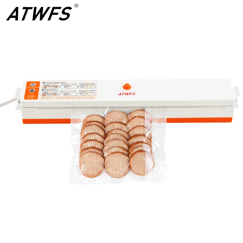 Atwfs 220 В бытовой Еда вакуумный упаковщик машины для вакуумной упаковки Плёнки