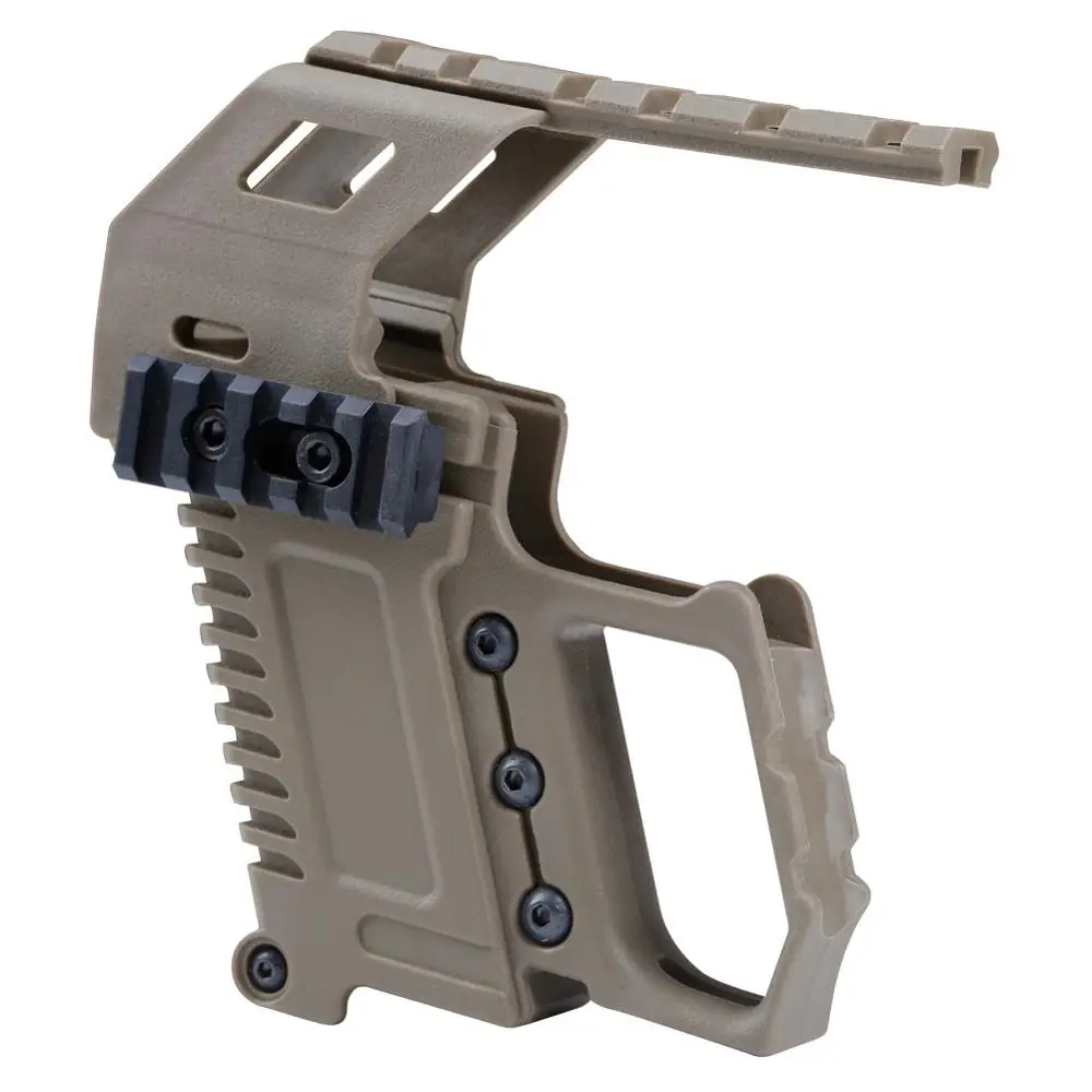 Тактический Пистолет Карабин Комплект Glock Rail базовое загрузочное устройство для Glock 17 18 19 страйкбол военный прицел охотничий 2 цвета - Цвет: Tan