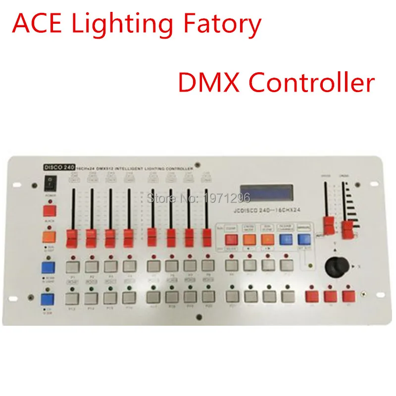 

HOT selling 24 Channels Disco240 DMX Controller For Disco Nightclub Party Bar DJ DMX Lighting Console Free&Fast Shipping
