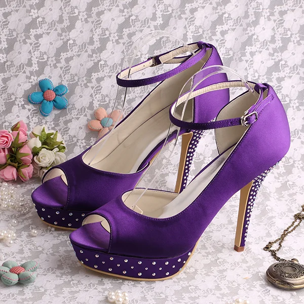 purple sandals for wedding