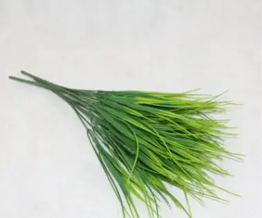 7 вилок имитация водной травы пластиковая искусственная зеленая трава цветок домашний бонсай садовый цветочный композиция украшение стола Декор - Цвет: 02
