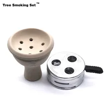 Чаша для кальяна 3 отверстия Caloud Chicha Narguile Nargile курительная трубка-кальян аксессуары Cachimba Sheesha уголь подарок WAN0396