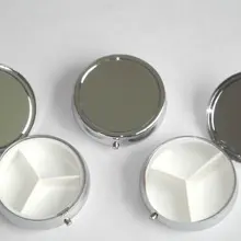 100 шт металлические коробки для таблеток DIY органайзер для лекарств Серебряный контейнер